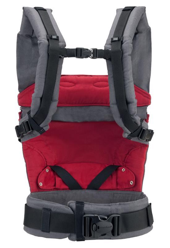 MANDUCA Nosič ergonomický First HempCotton grey/red 2018