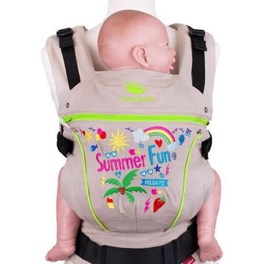MANDUCA Nosič ergonomický Summer Vibes zelená