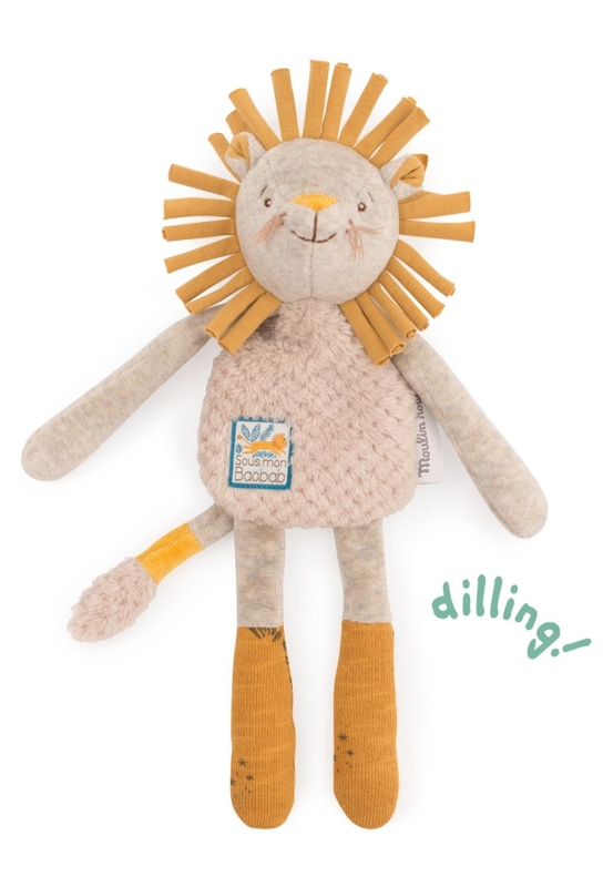 MOULIN ROTY Hrkajúce plyšový levíček