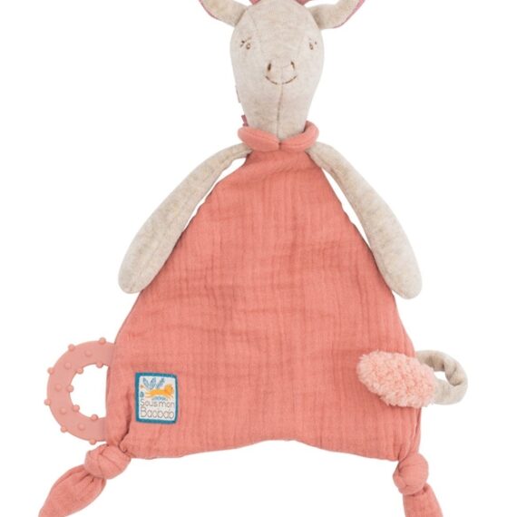MOULIN ROTY Mazlící šáteček s hryzátkom Žirafa