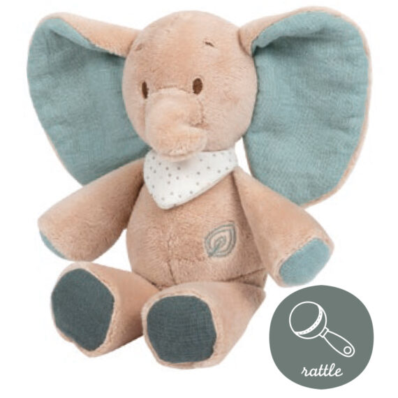 NATTOU Hračka plyšová hrkacia sloník Axel LA 18 cm
