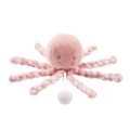 NATTOU Prvá hrajúca hračka pre bábätka chobotnička PIU PIU Lapidou old pink/light pink 0m+