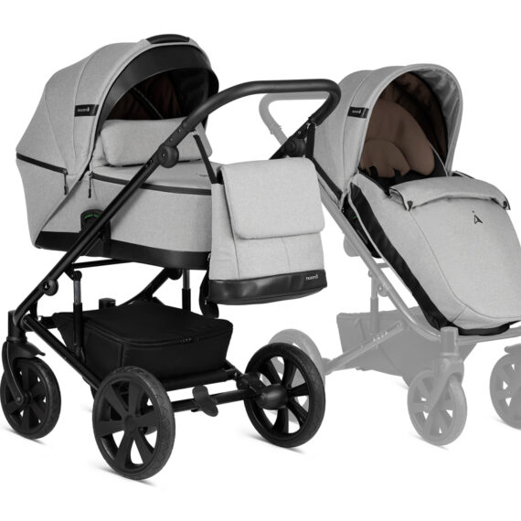 NOORDI Kočík kombinovaný Aqua 2v1 Light Grey