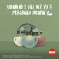NUK Cumlík Nature latex 2ks 0-6m – béžová