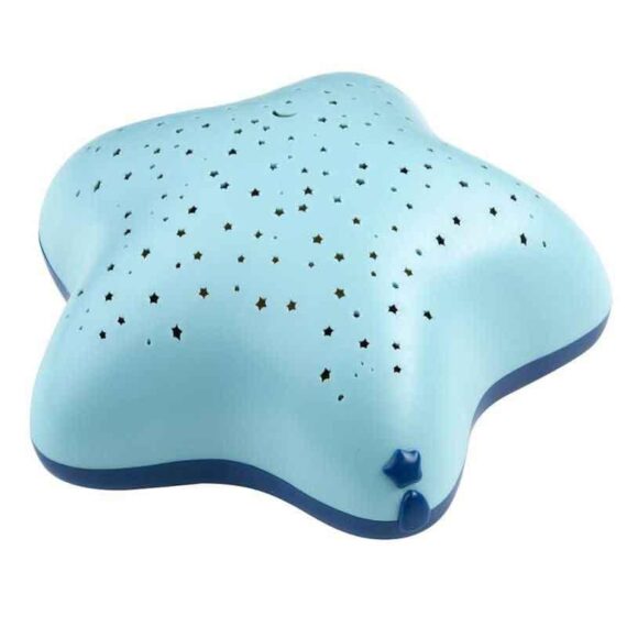 PABOBO Magický hviezdny projektor nočnej oblohy s melódiou na batérie – Star Blue