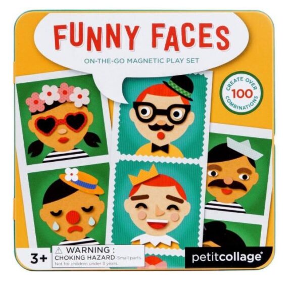 PETITCOLLAGE Magnetické puzzle Veselé tváre