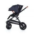 PETITE&MARS Kočík 2v1 Trails Anthracite Blue + PETITE&MARS Postieľka Koot – Fox Aqua ZADARMO