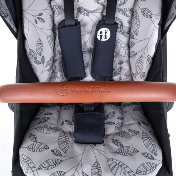 PETITE&MARS Kočík 2v1 Trails Anthracite Blue + PETITE&MARS Postieľka Koot – Fox Aqua ZADARMO
