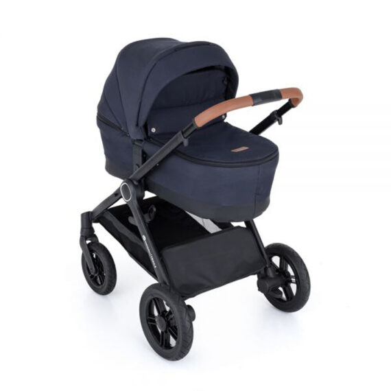 PETITE&MARS Kočík 2v1 Trails Anthracite Blue + PETITE&MARS Postieľka Koot – Lion Grey ZADARMO