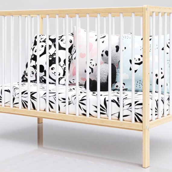PETITE&MARS Postieľka drevená Moony Pine White
