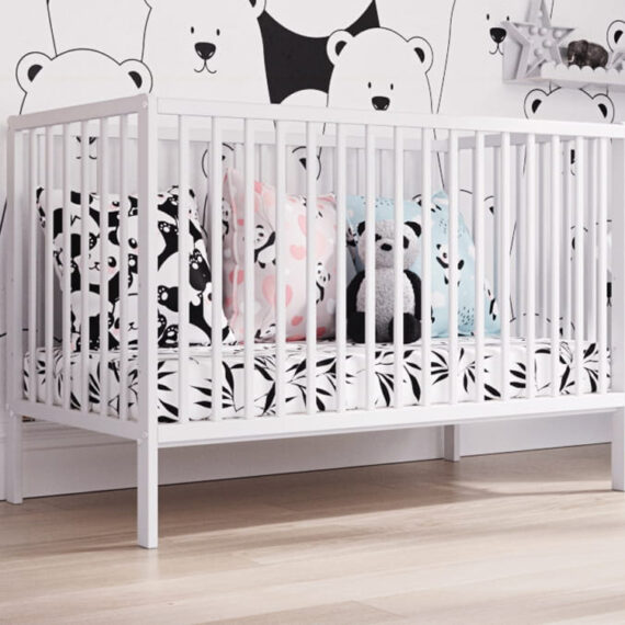 PETITE&MARS Postieľka drevená Moony White