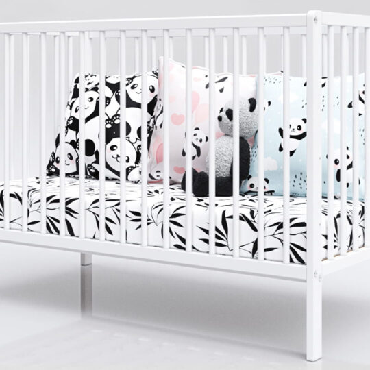 PETITE&MARS Postieľka drevená Moony White
