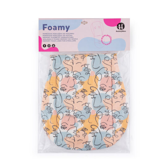 PETITE&MARS Vložka do kočíka Foamy Limited 100 Flowers