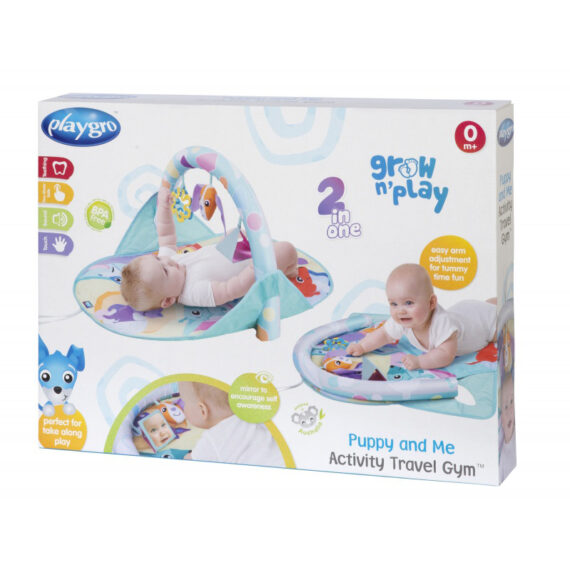 PLAYGRO Podložka cestovná hracia so šteniatkami