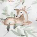 SENSILLO Mantinel do postieľky velvet DEERS GREY PLUSH KARO 180×30 cm