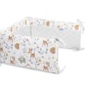 SENSILLO Mantinel do postieľky velvet FOREST ADVENTURE PLUSH KARO 180×30 cm