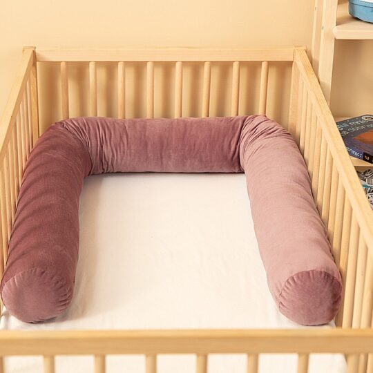 SENSILLO Mantinel ochranný valec Pink velvet 200×15 cm