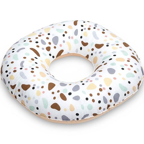 SENSILLO Vankúš popôrodný bodky Beige bavlna 43 cm