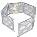 SKIP HOP Ohrádka/zábrana s hracím panelom 2v1 rozšíriteľná grey 6 m+