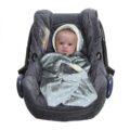 SNUGGLEBUNDL Deka do autosedačky Čmeliaky (BIObavlna)