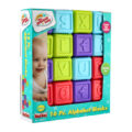 TEDDIES Abecedné kocky 16 ks, 6m+