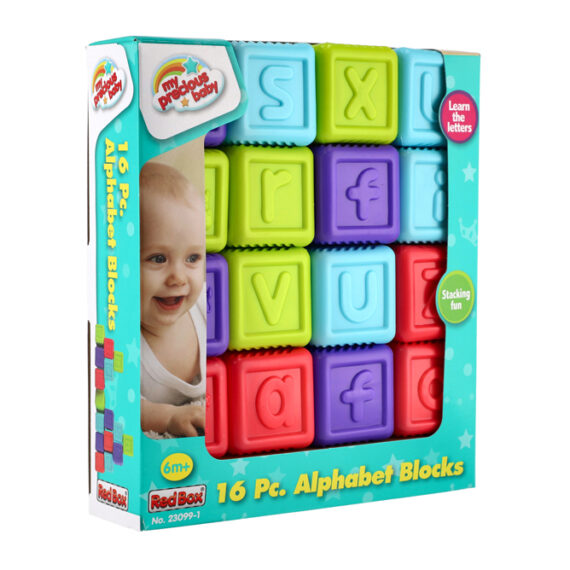 TEDDIES Abecedné kocky 16 ks, 6m+