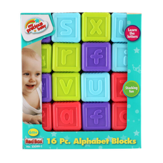 TEDDIES Abecedné kocky 16 ks, 6m+