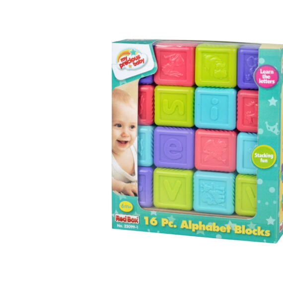 TEDDIES Abecedné kocky 16 ks, 6m+
