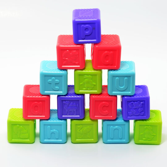 TEDDIES Abecedné kocky 16 ks, 6m+