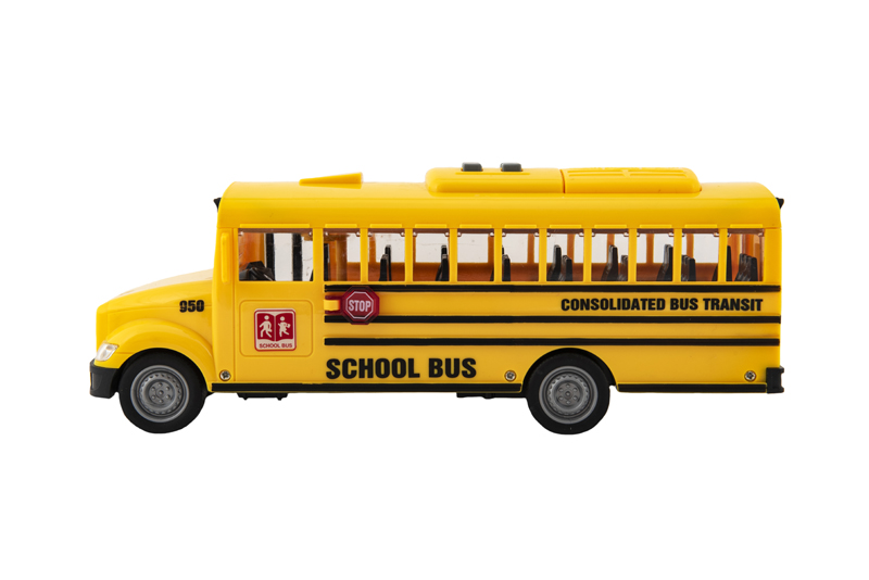 TEDDIES Autobus školský na zotrvačník 27 cm