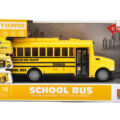 TEDDIES Autobus školský na zotrvačník 27 cm