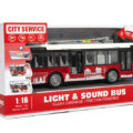 TEDDIES Autobus/trolejbus na zotrvačník 28 cm