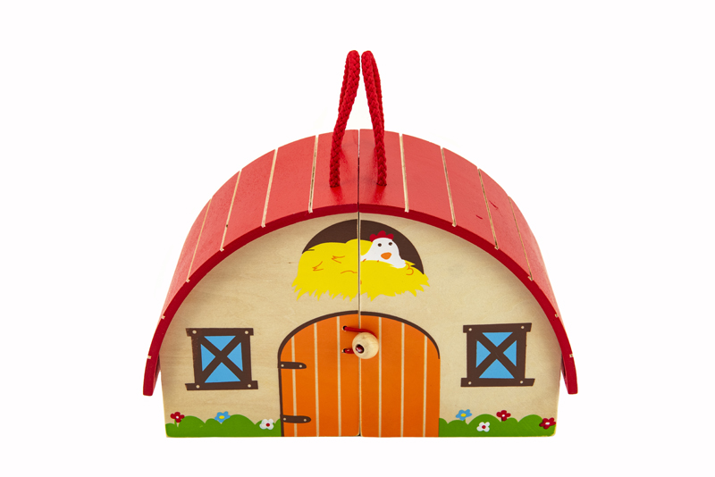 TEDDIES Domček drevená farma s doplnkami 15 ks