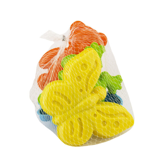 TEDDIES Formičky Bábovky na piesok zvieratká 4 ks, 12m+