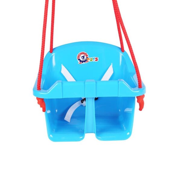 TEDDIES Hojdačka Baby plast modrá 24m+