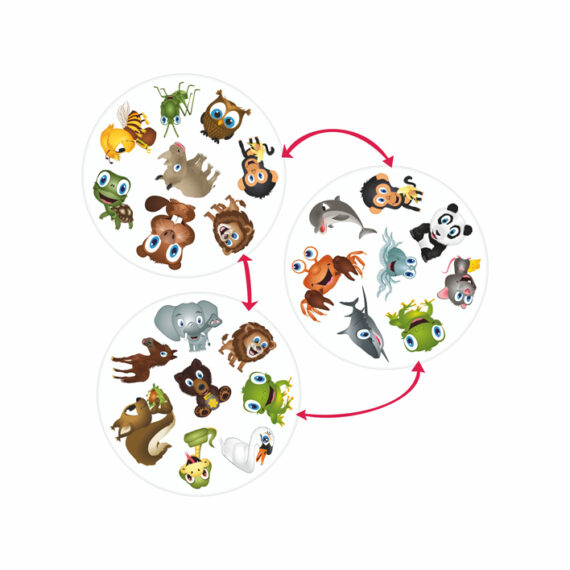 TEDDIES Kubíkove hry so zvieratkami 3v1 v plechovej krabičke