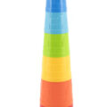 TEDDIES Kubus pyramída skladačka 7 ks 12m+