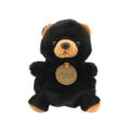 TEDDIES Medveď/Medvedík čierny sediaci 0+