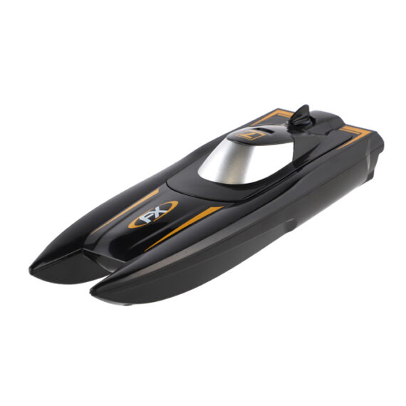 TEDDIES Motorový čln/loď do vody RC 22 cm čierny