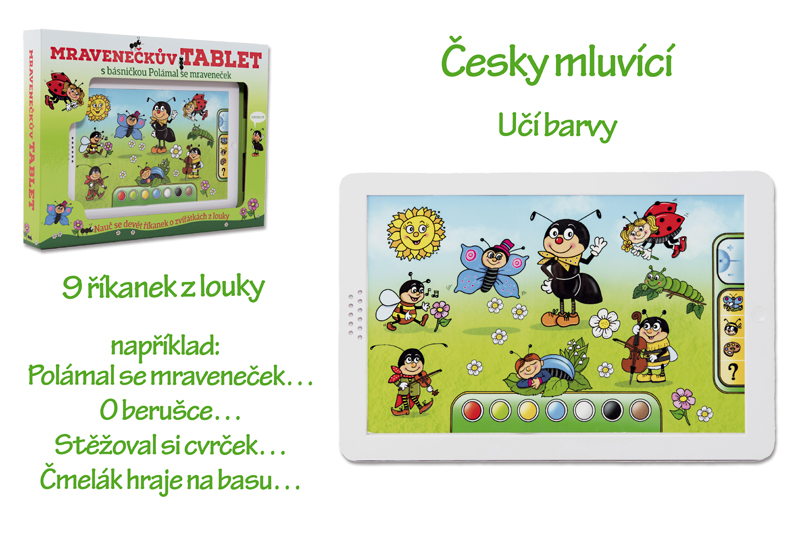 TEDDIES Tablet Mravček so zvukom
