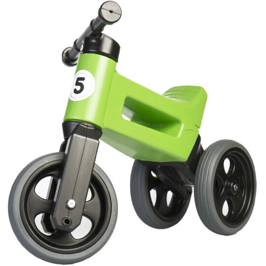 TEDDIES Odrážedlo FUNNY WHEELS NEW SPORT 2v1, nosnost 50 kg 18m+, zelené