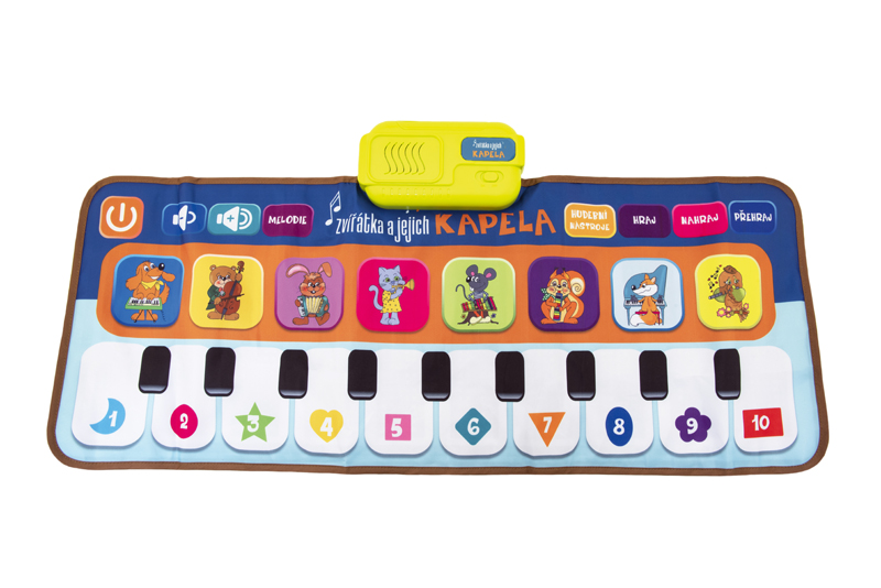 TEDDIES Podložka elektronická hracia pianko Zvieratká a ich kapela