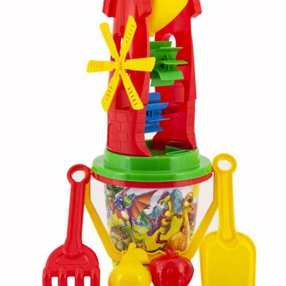 TEDDIES Sada na piesok vedro, mlynček s doplnkami 4 druhy, 12m+