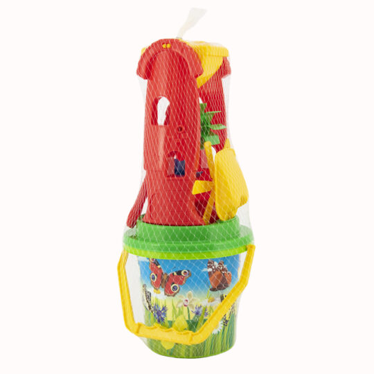 TEDDIES Sada na piesok vedro, mlynček s doplnkami 4 druhy, 12m+