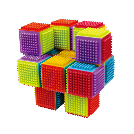 TEDDIES Stavebnica kocky 20 ks, 12m+