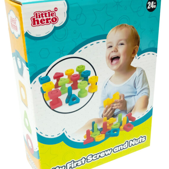 TEDDIES Skrutky a matice pre najmenších 24 ks, 24m+