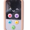 TEDDIES Telefón Mobil drevený na batérie so zvukom 11 cm, 10m+