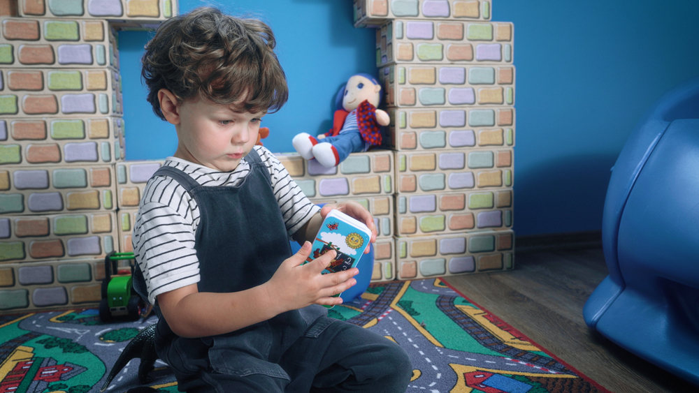 TEDDIES Telefón náučný mobilný s krytom Múdra sova, 12m+