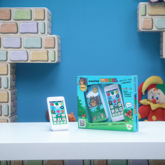 TEDDIES Telefón náučný mobilný s krytom Múdra sova, 12m+