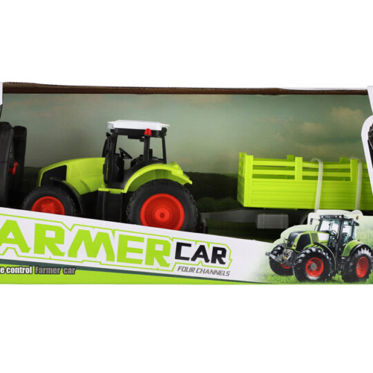 TEDDIES Traktor RC s vlekom 38 cm